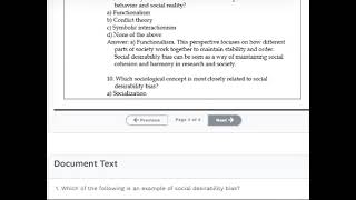 SOC 4508 MIDTERM REVIEW SOCIAL DESIRABILITY BIAS DEPENDENT PERSONALITY DISORDER 