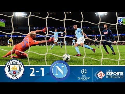 Melhores Momentos – Manchester City 2 x 1 Napoli – Champions League (17/10/2017)