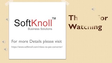 SoftKnoll MBOX to PST Converter - Migrate PST from MBOX