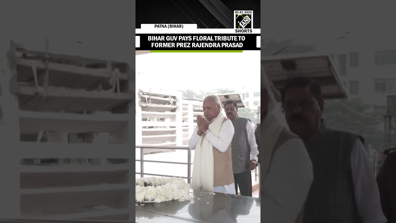 Newly-appointed Bihar Guv pays floral tribute to former Prez Rajendra Prasad in Patna