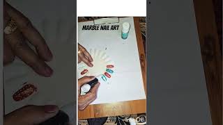 Marble Nails Art Without Water