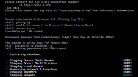 Arch Linux for Raspberry π - no screens found