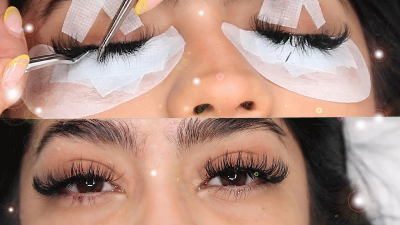SPIKY HYBRID LASH EXTENSIONS: Isolation Tips and Working with Long Lashes (Wispy set)