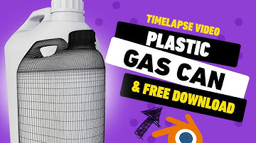 Timelapse - Blender 2.8: Plastic Gas/ Liquid Can