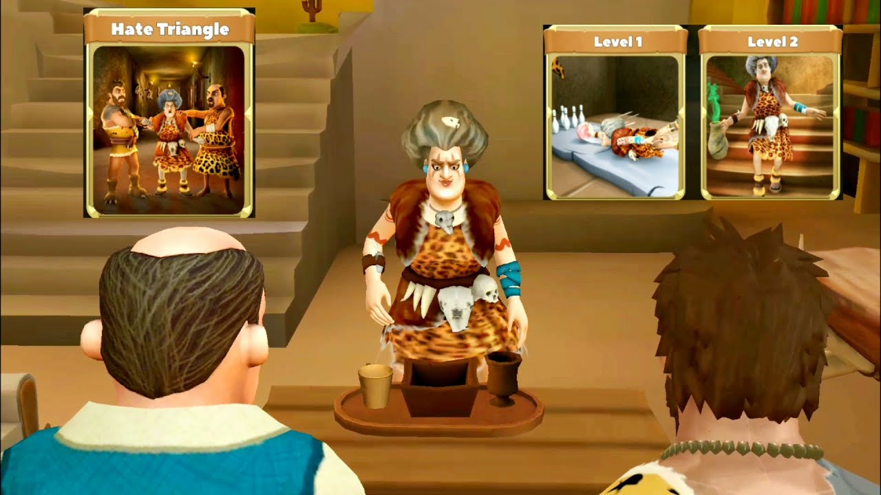 Scary Teacher 2 Stone Age | Hate Triangle All Pranks