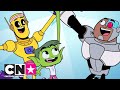 Юные Титаны, вперёд! | Лучшие моменты с «Роковым патрулем» | Cartoon Network