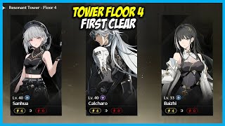 First Clear Tower of Adversity Floor4 - Sanhua, Calcharo, Baizhi | Union Rank 17 | Wuthering Waves
