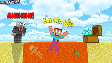 THỬ THÁCH TROLL NOOB BẰNG CÁT LÚN, NOOB LỪA SLEN ĂN BÁNH VỚI CÁT TRONG MCPE | Thử Thách SlenderMan