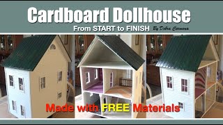 Cardboard Dollhouse Start to Finish