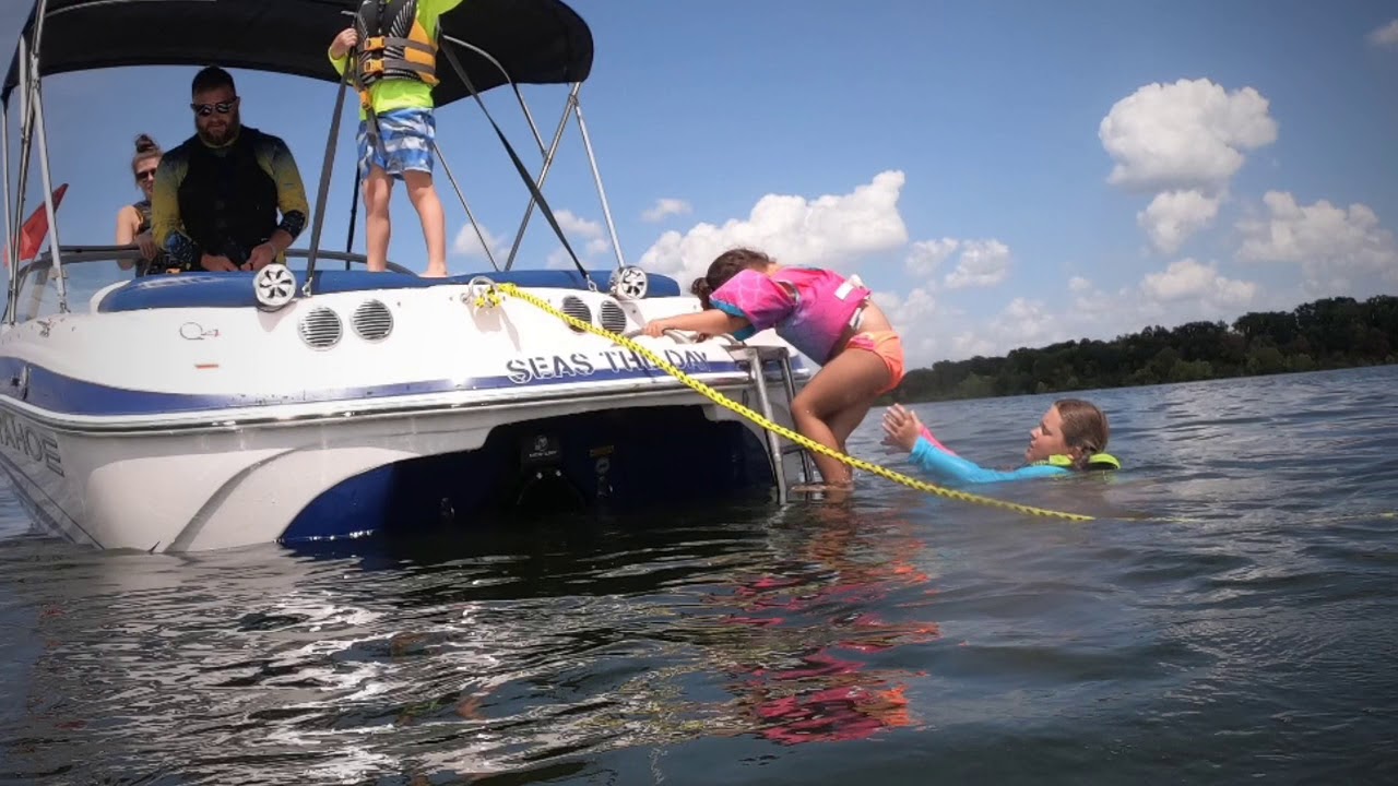 Tubing at the lake YouTube