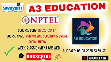 NPTEL Privacy & Security in Online Social Media | Week 2 Answers | NOC25-CS117 | Jul-Dec 2025