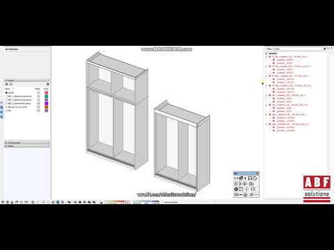 Video Making a cabinet with sliding doors - SketchUp ABF &... - youtube