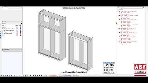 Making a cabinet with sliding doors - SketchUp ABF & CNC