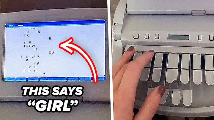 This Is How A Court Reporter Typewriter Works