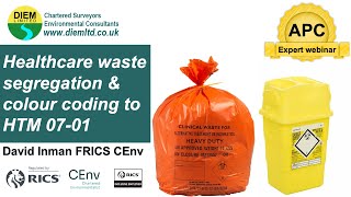 Healthcare waste segregation & colour coding to HTM 07-01