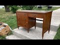 I Found A Free Desk On The Side Of The Road And Took It Home For Some Repair And Refinishing