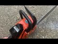 Echo chainsaw correct fuel (oily) first run after clean up