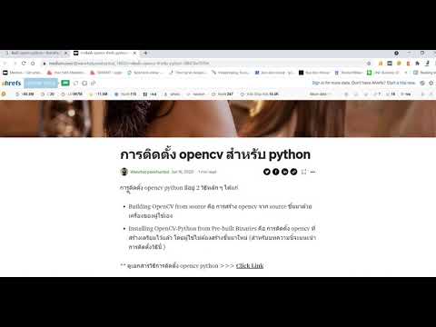 การลง library ต่างๆ สำหรับ python