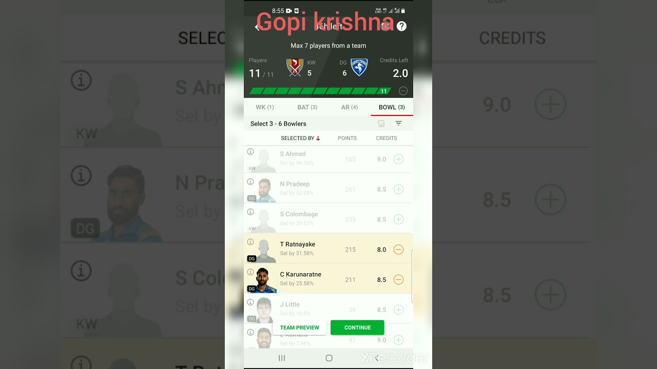 kw vs dg dream11 team. Dec 16 2021