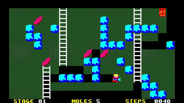 Sharp X1 Game: Mole Mole (1985 Cross Media Soft)