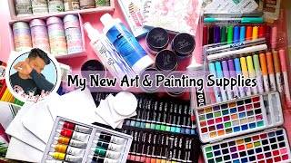 My New Art & Painting Supplies #art #stationery  #satisfying #Daraz