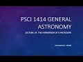 General Astronomy: Lecture 24 - The Formation of a Protostar