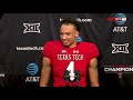 Texas Tech Football vs. Kansas: Players presser | 2018