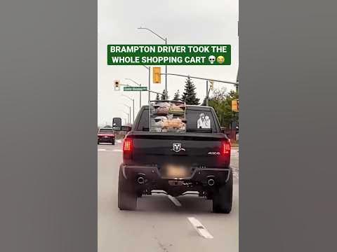 Brampton Drivers Be Like 🤦‍♂️💀‼️ They Took The Whole Grocery Shopping