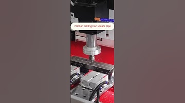 Thermal friction drilling Flow drill with collar surface clamping 2 steel square tubes