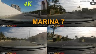 Marina 7 / جولة في مارينا سبعة العلمين / UHD Dashcam