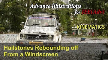 Advance Illustrations- Hailstones Rebounding off From a Windscreen | Kinematics #13 for JEE Advanced