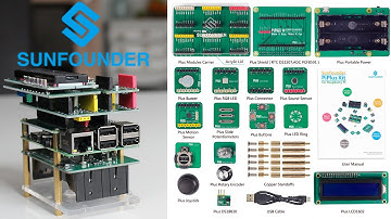 Sunfounder PiPlus kit review - RASPBERRY PI Sensors.
