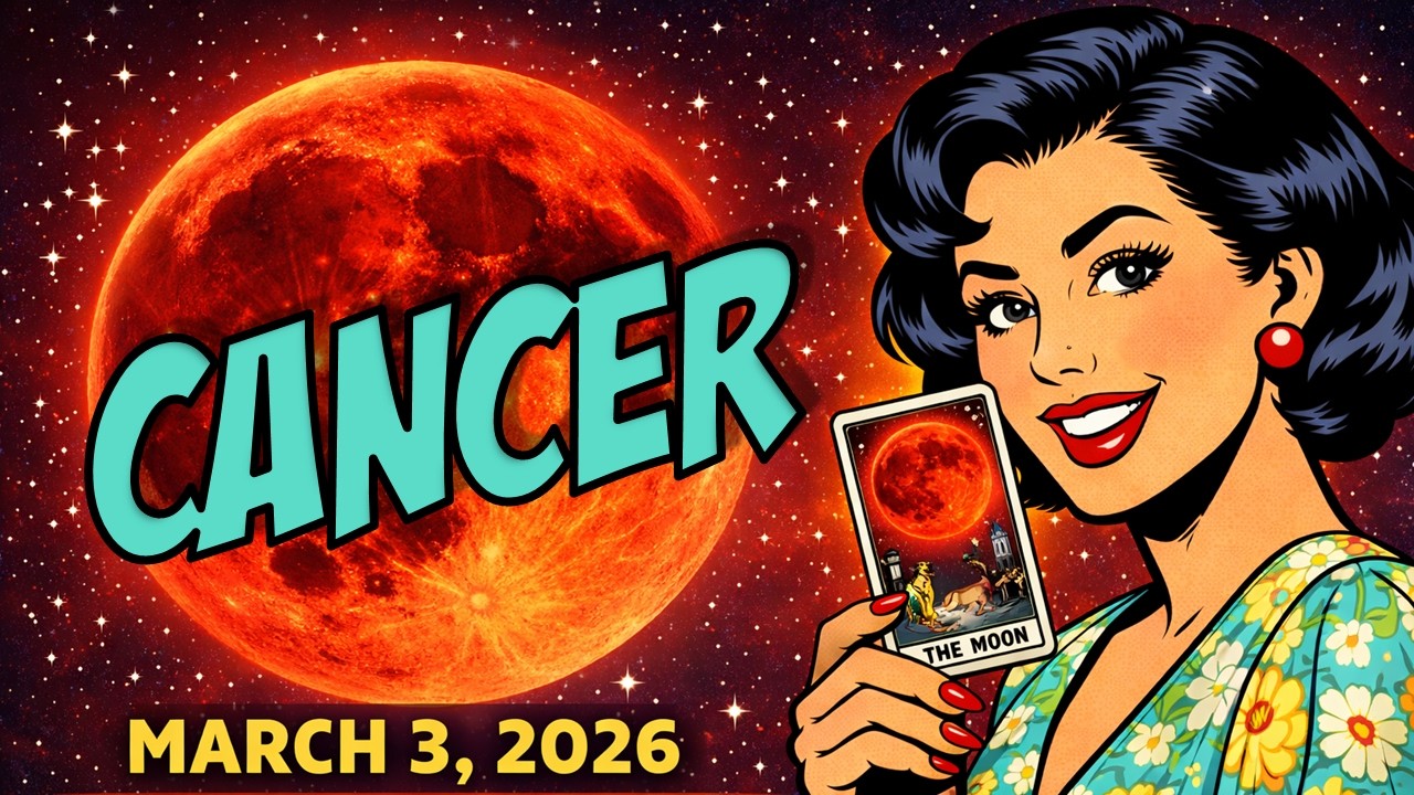 🦀 CANCER March 3, 2026 BLOOD MOON | Total Lunar Eclipse in Virgo Astrology & Tarot Reading