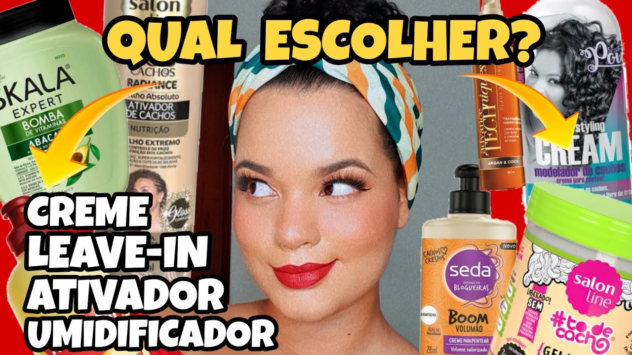 QUAL A DIFERENÇA ENTRE CREME, LEAVE-IN, ATIVADOR DE CACHOS E UMIDIFICADOR? VEM APRENDER!