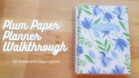 Plum Paper Planner Walkthrough | A5 Notes and Days