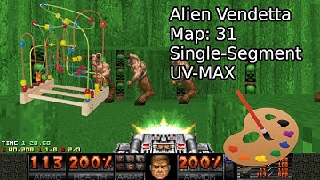 Alien Vendetta Map 31 "Killer Colours" UV MAX [DOOM II]
