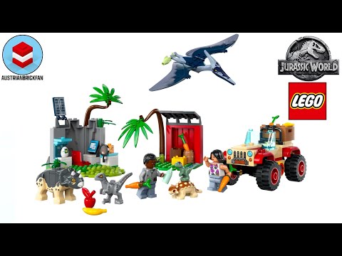 Видео: LEGO Jurassic World 76963 Baby Dinosaur Rescue Center Speed Build Review