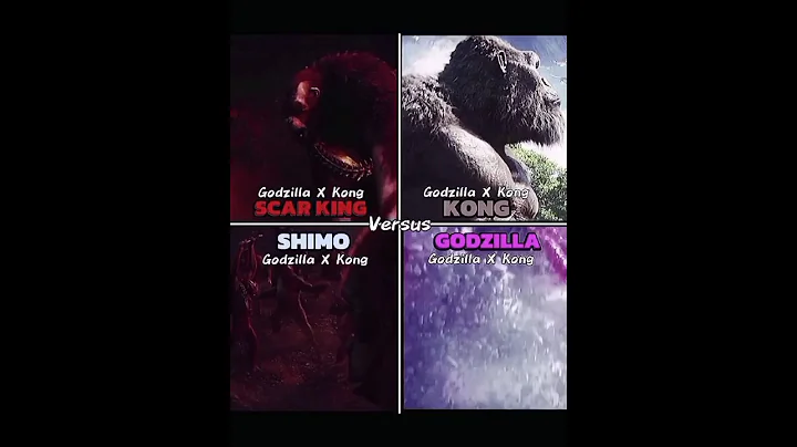 GODZILLA VS SHIMO VS KONG VS SCAR KING #edit