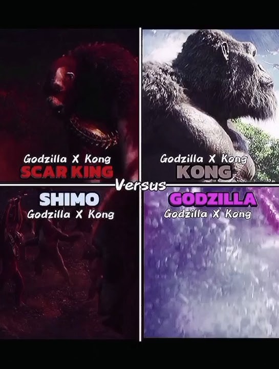 GODZILLA VS SHIMO VS KONG VS SCAR KING #edit