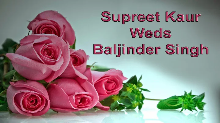 Live Wedding Ceremony Supreet Kaur Weds Baljinder Singh