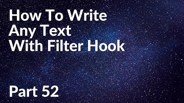 How To Write Any Text With Filter Hook | Wordpress Theme Development Part 52 | Tech Tian
