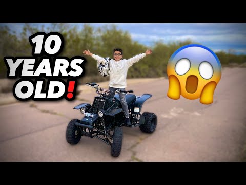 10 YEAR OLD RIDES YAMAHA BANSHEE 350 MOTORHEADMIZZO