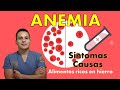 Anemia 💊💉📛 - Síntomas, causas, diagnóstico, tratamiento y dieta rica en hierro #medifami2018 #anemia