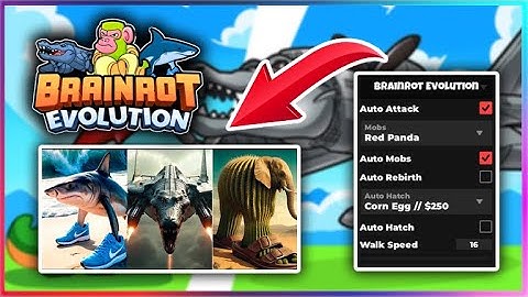 [🧬NEW] Brainrot Evolution Script - Attack Aura, Auto Mobs, Auto Hatch & More (NO KEY!!)