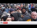 Ukraine Invasion: Hundreds of men sign up to fight