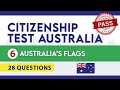 2026 UPDATED CITIZENSHIP TEST AUSTRALIA ― Australian flags
