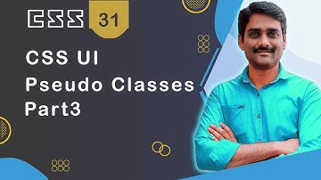CSS UI Pseudo Classes Part 3 - CSS Tutorial 31 🚀