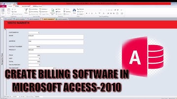 How to Make GST Billing Software in Microsoft Access 2010 in Urdu