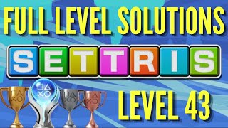 Settris Level 43 Walkthrough