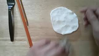 Family Tradition Sculptures: Day 2 Adding texture to model magic clay